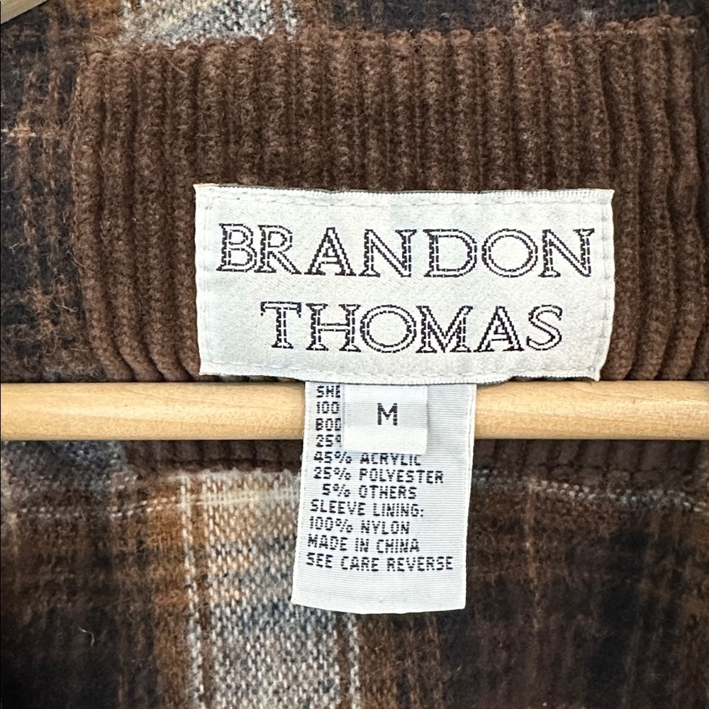 Brandon Thomas Dark Brown Corduroy Jacket - Picture 3 of 12